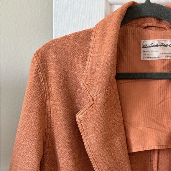 WE THE FREE XS BARN JACKET WAY OVER SIZE Apricot, oversized and unlined NWOT - Picture 7 of 13